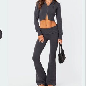 Edikted Desiree navy knit set 
Size small 
Never worn